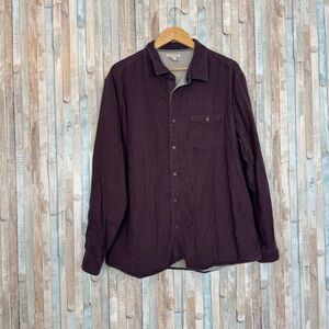 Carbon2cobalt XL Purple Long Sleeve Thick Double Woven Flannel Button Down Shirt